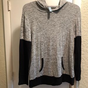 Ashley Blue hooded long sleeve sweater